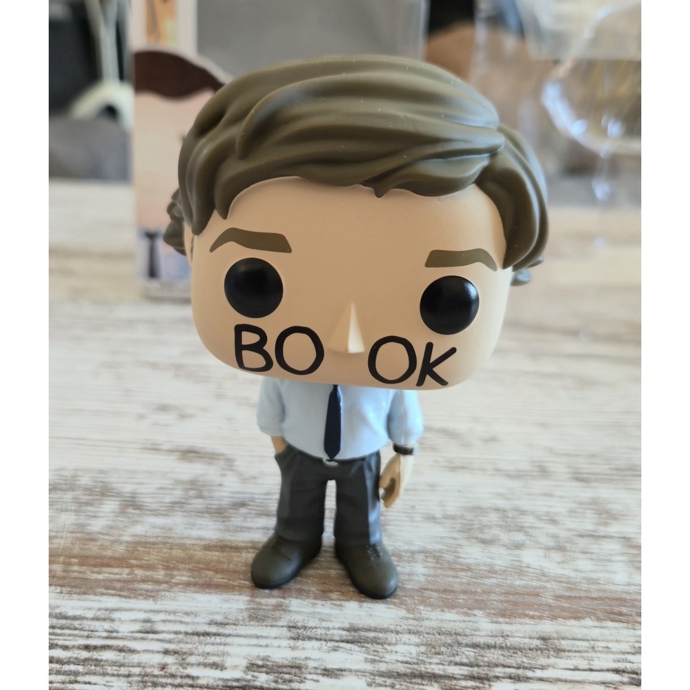 Funko Pop The Office Jim Halpert #870 CHASE Edition Book Face New Opened Box
